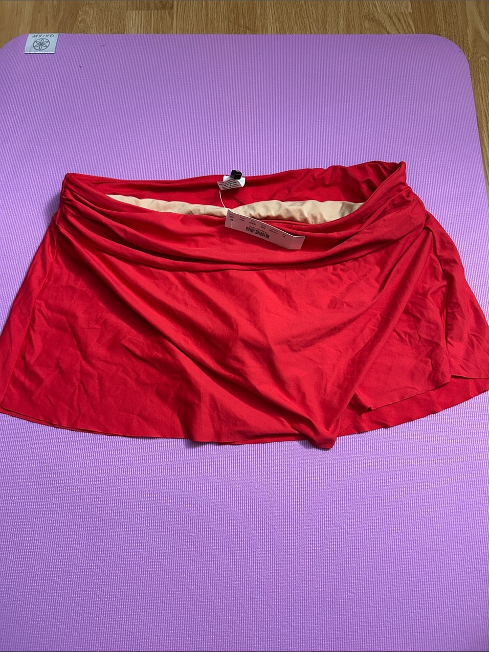 J. Crew Red Swim Skirtini Bottom